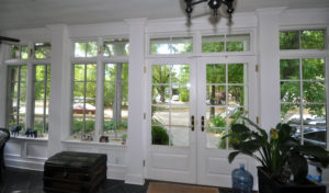 French paned windows and french doors
